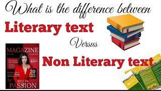 what is literary and non literary text|difference b/w literary and non literay text|MA and BS eng