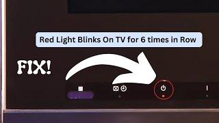 How To Fix Sony TV Blinking Red 6 Times || Sony Bravia Smart LED TV Red Light Blinking 6 Times