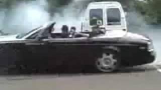 Russian drift Rolls Royce Phantom Drophead