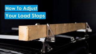 Adjust the Load Stops of a Roof Rack or Load Carriers