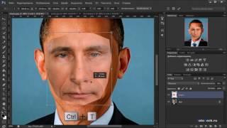 Как заменить лицо в Фотошопе CS5, CS6