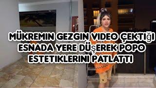 Mükremin gezgin video çektiği esnada yere düşerek popo estetiklerini patlattı