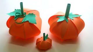 Halloween Crafts | Origami Pumpkin | Make Halloween Pumpkin using paper | Halloween Decorations