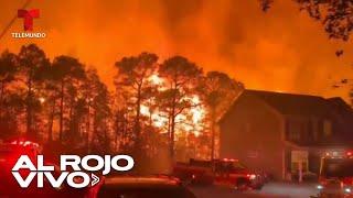 Voraces incendios avanzan en diversas zonas de Carolina del Norte y del Sur