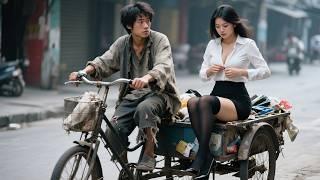 Beauty CEO was saved by beggar, pressed breasts to him begging to be bodyguard!