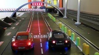 Audi R8 vs Porsche 911 - One Battle - 25 Runden - Carrera Bahn Digital Slot 1:32