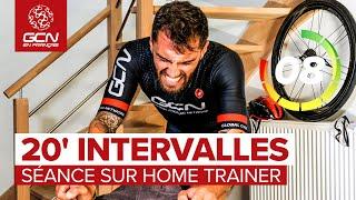 Séance sur home trainer : intervalles de 20 minutes pour grimper des cols plus facilement