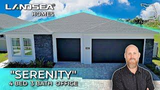  EXCLUSIVE New Home Tour Palm Bay | Landsea Homes Serenity Model in Courtyards at Waterstone