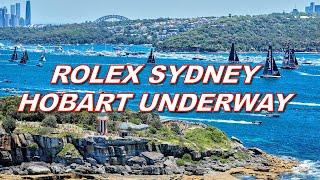 2024 Rolex Sydney Hobart Yacht Race underway