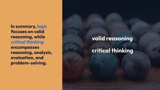 What is logic and critical thinking? [SHAH COMMERCE ACADEMY]