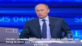 Poetin vertelt zijn ervaring over Rutte