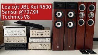 ĐÃ BÁN HẾT. Ngày 23/7 Sansui @707XR Technics V8. Loa JBL loa Hi end KEF R500.Zalo 0352.876.319