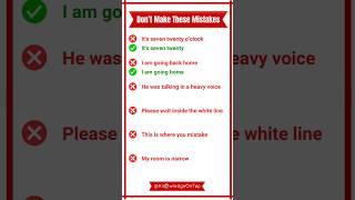 Dont make these mistakes #englishgrammar #english #esllearning