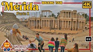 MERIDA 1rst Part (Badajoz, Extremadura) - 4K (Ultra HD) Walking Virtual Tour Spain (2022)