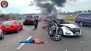 Tragic! 1000 Shocking And Devastating of Motorcycle Police Chases And Road Rage Caught On Dashcam!