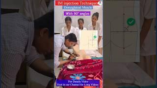 Dorsogluteal Muscle Injection | IM injection Techniques | Health Sector #iminjection #injection