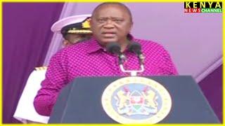 UHURU ANGRILY LECTURES RUTO DURING LABOUR DAY 2022 CELEBRATIONS 