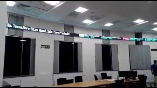 Stock ticker Display At ISB Hyderabad