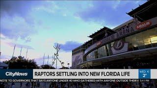 Raptors transforming hotel ballroom into practice court