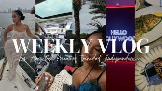 Weekly Vlog: Panic Shoot +  We ate at Catch LA 10/10 + Miami Trinidad Independence Ball + More Fun