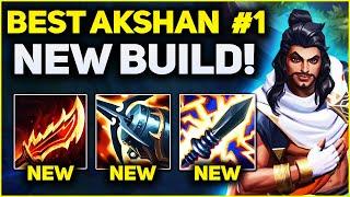 RANK 1 BEST AKSHAN IN THE WORLD NEW BUILD GAMEPLAY! | Season 13 League of Legends