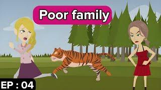 Poor family part 4 | English story | Learn English | Stories in English | Parvi English