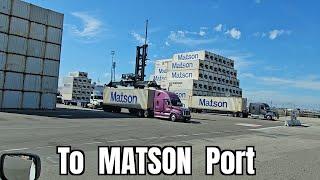 Driving in the Ports of Los Angeles [Matson Port]