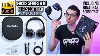 BEST VALUE ANC Headphones BY FAR! - OneOdio A10 Review & Test (Binaural Recording)