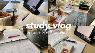 Study vlog | student life, lots of studying, online classes, Korean planner