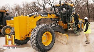 “Modern Marvels” Adam Richman Gets the John Deere VIP Treatment Test Driving Their Heavy Machinery