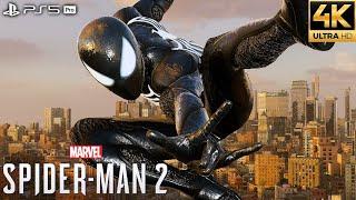 Marvel's Spider-Man 2 PS5 Pro - Black Suit Free Roam Gameplay (4K 60FPS)