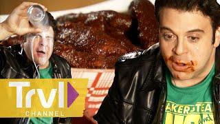 Adam Richman Takes On the Spiciest Food Challenges in America | Man v. Food | Travel Channel