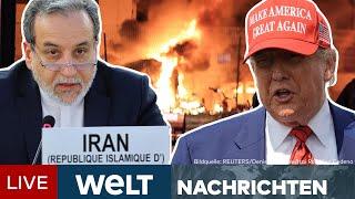 NAHOST: Diplomatisches Tauziehen! Irans Außenminister wirft Trump Ablenkungsmanöver vor | WELT LIVE