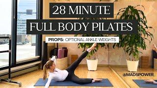 28-min Pilates: Full Body Sculpt using Ankle Weights (Bala Bangles)