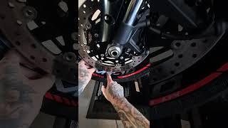 Putting on the wheel stickers by Spinningstickers #mt10