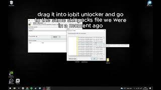 How to put skinpacks into Minecraft using IOBit Unlocker | Windows 10 | vqtsx