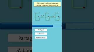 énigmes d'allumettes