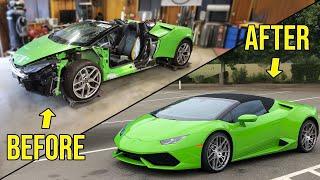 FULL BUILD | Rebuilding A Salvaged Totaled Auction Find 2017 Lamborghini Huracan