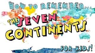 How to Remember the Seven Continents! ...for Kids!