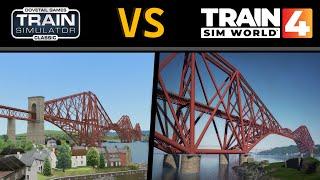 Fife Circle Line comparison Scotland Train Simulator classic VS Train Sim World 4