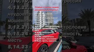 СЛАБЫЕ СТОРОНЫ ЛЮДЕЙ, РОЖДЕННЫХ В ЭТИ ДАТЫ #цифроваяпсихология #обучение #психология #любовь #деньги