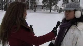 Johanna Luna goes Dog Sledding at Rob Roy's Farm, Kimberly, Ontario (Canada)