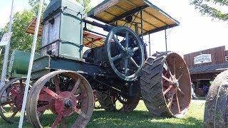 1916 Rumley Oil Pull Model F starting, running, and driving at Almelund Threshing Show.