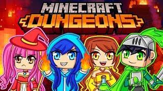 Our first time playing Minecraft Dungeons!