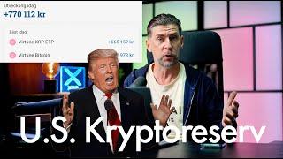 +770.000kr (3 Mars) Crypto pumpar pga U.S. Cryptoreserv