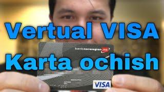 Vertual Visa karta ochish