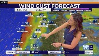 Wet, windy, & stormy weather return in Portland Tuesday & Wednesday