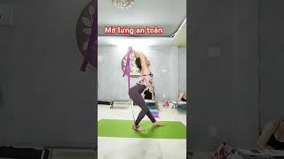 Tự mở lưng cho mình.#yoga