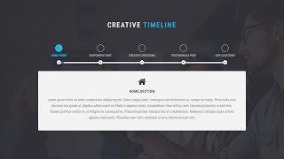 How to create Modern Timeline just by using HTML CSS JQuery