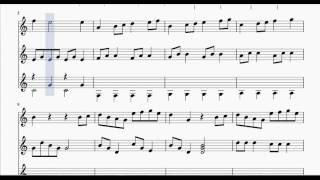 El Invierto Partitura de Trío de Guitarra The Winter Sheet Music for Three Guitars